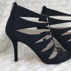 Michael Kors Black Peep Toe Stilettos